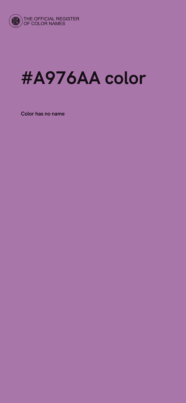 #A976AA color image