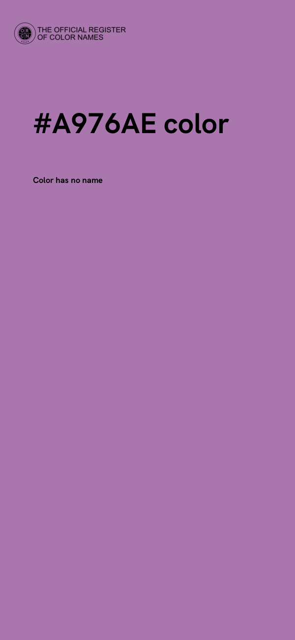 #A976AE color image