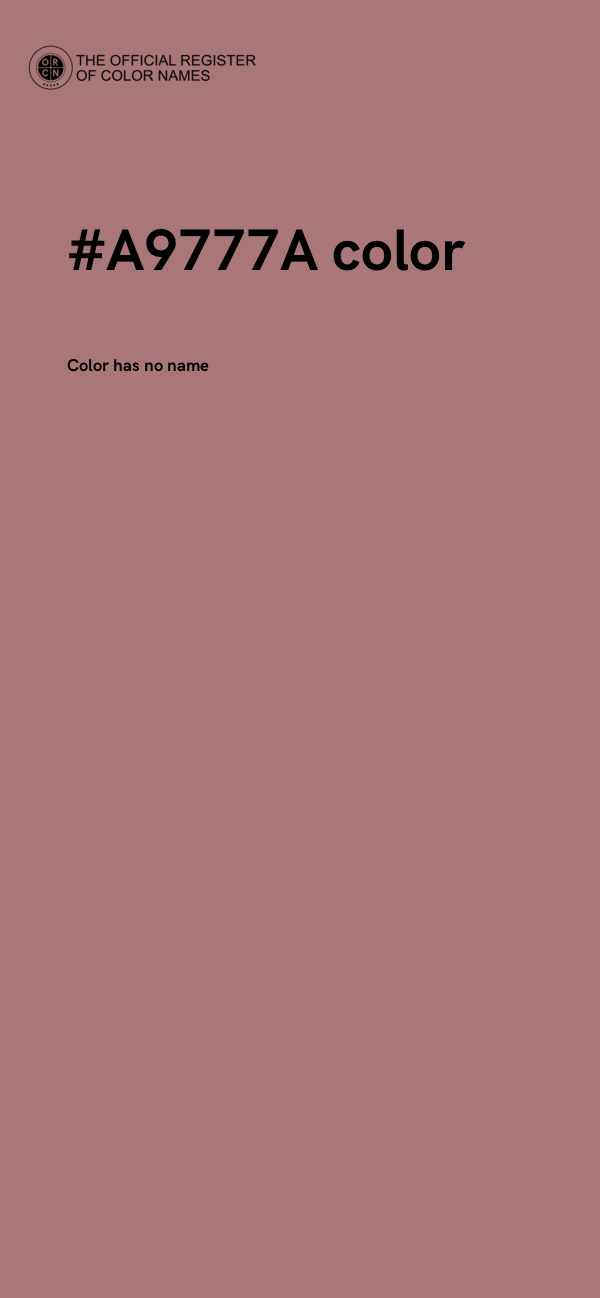 #A9777A color image
