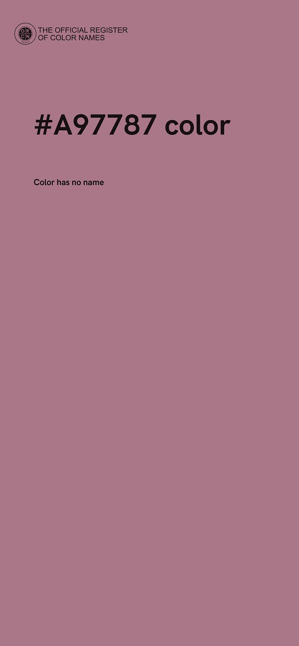 #A97787 color image