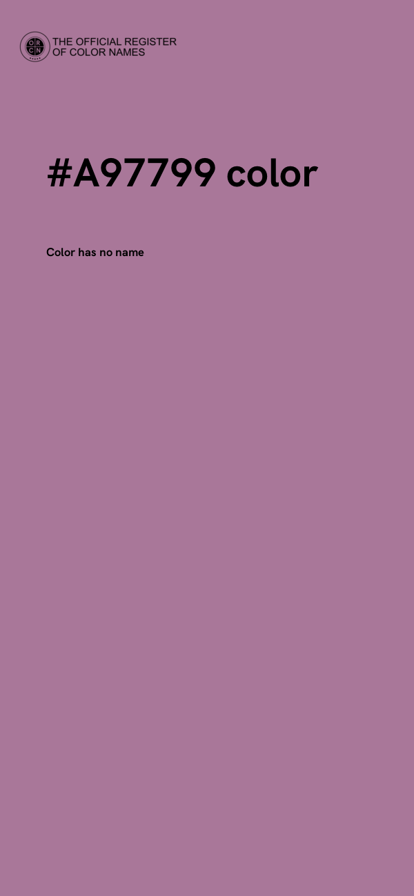 #A97799 color image