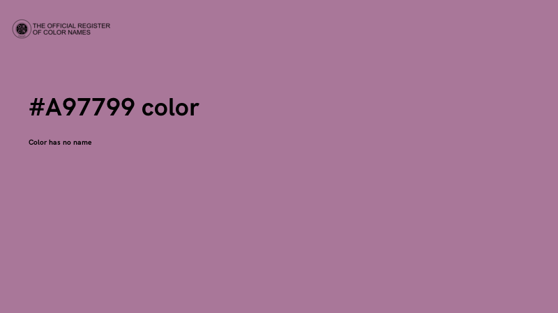 #A97799 color image