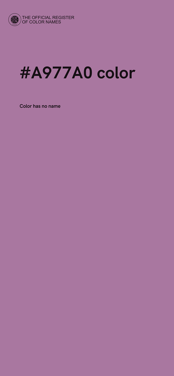 #A977A0 color image