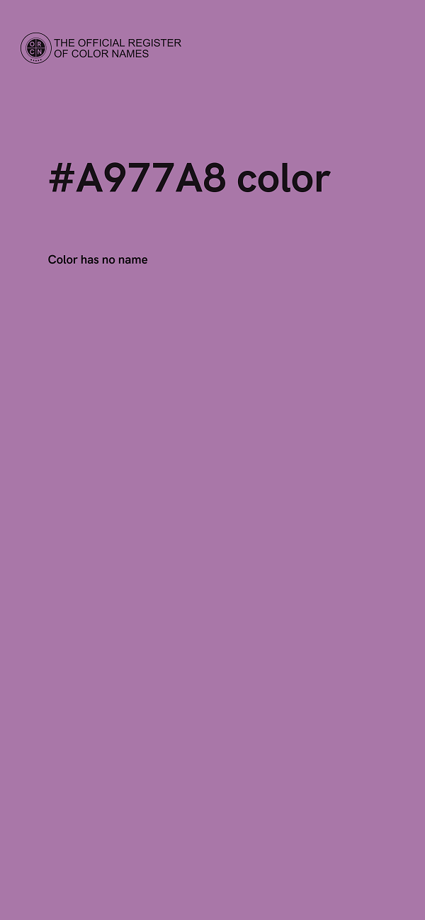 #A977A8 color image