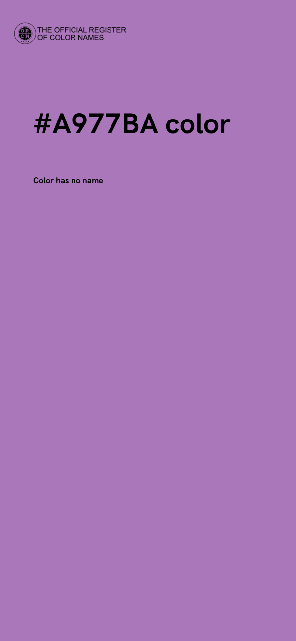 #A977BA color image