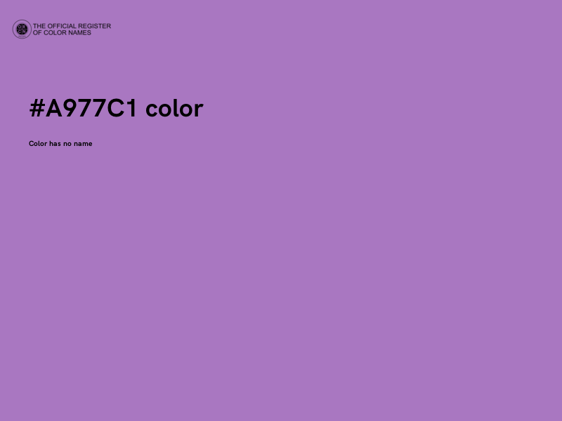#A977C1 color image