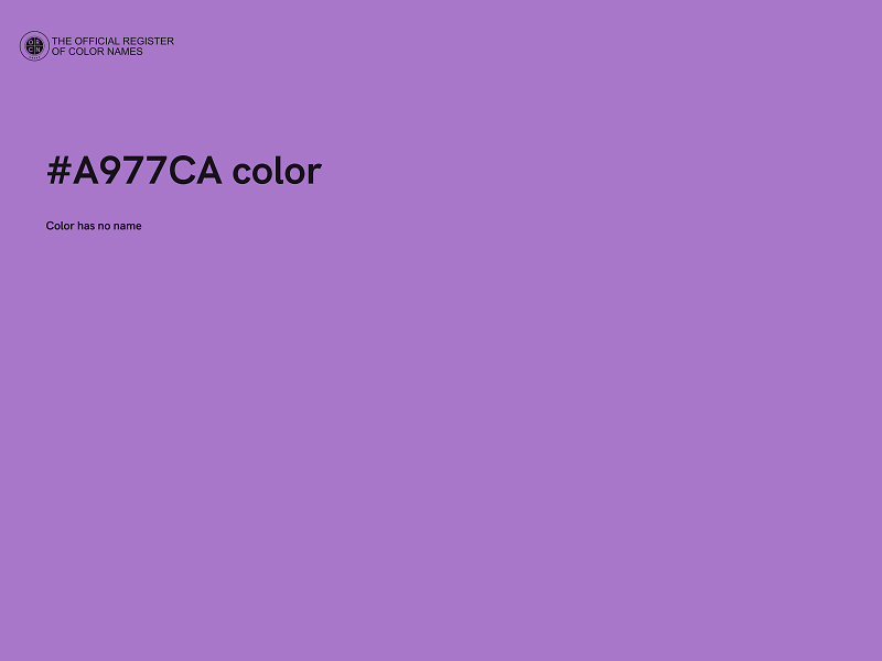#A977CA color image