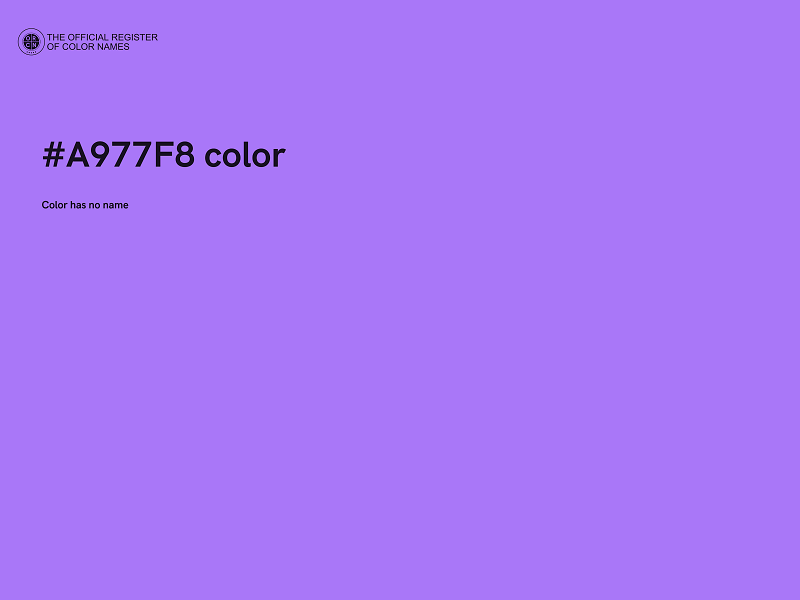 #A977F8 color image
