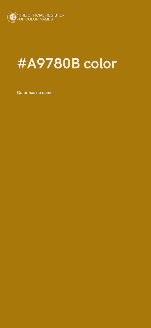 #A9780B color image