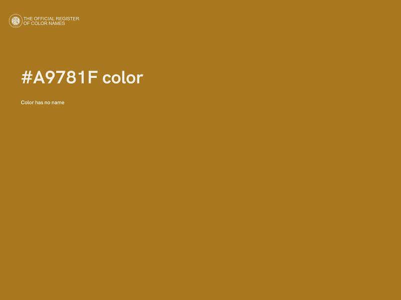 #A9781F color image