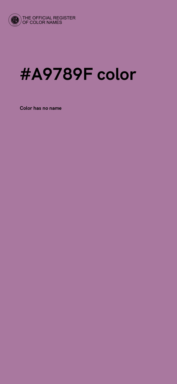 #A9789F color image