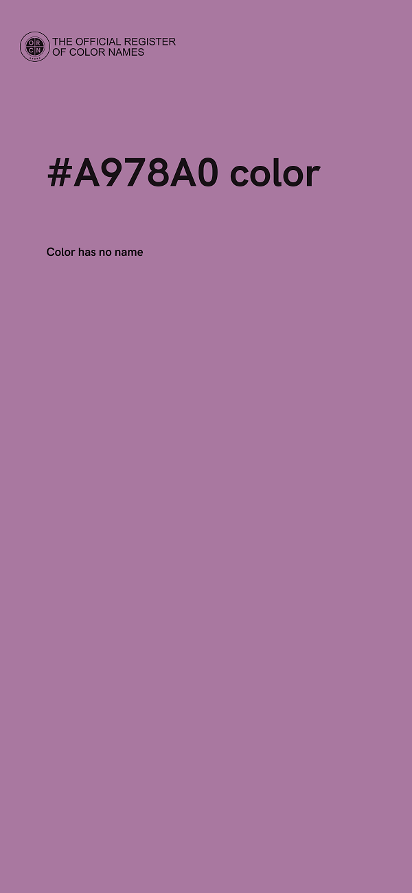 #A978A0 color image
