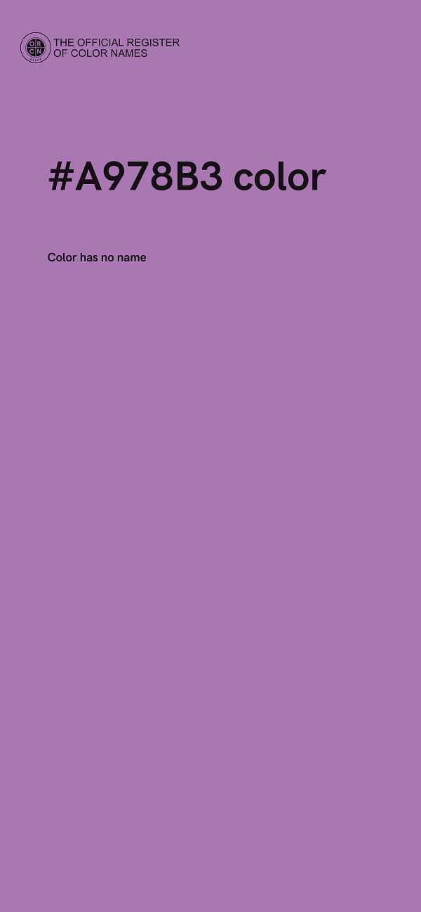 #A978B3 color image