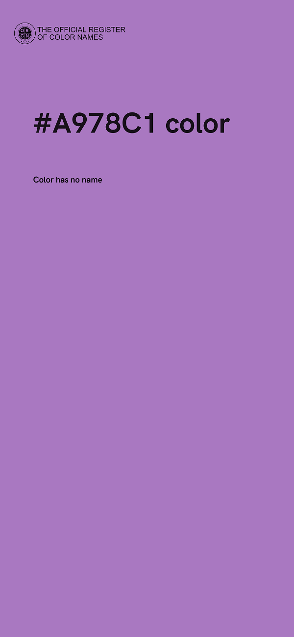 #A978C1 color image