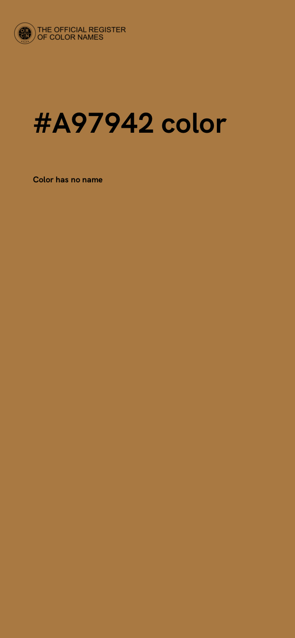 #A97942 color image