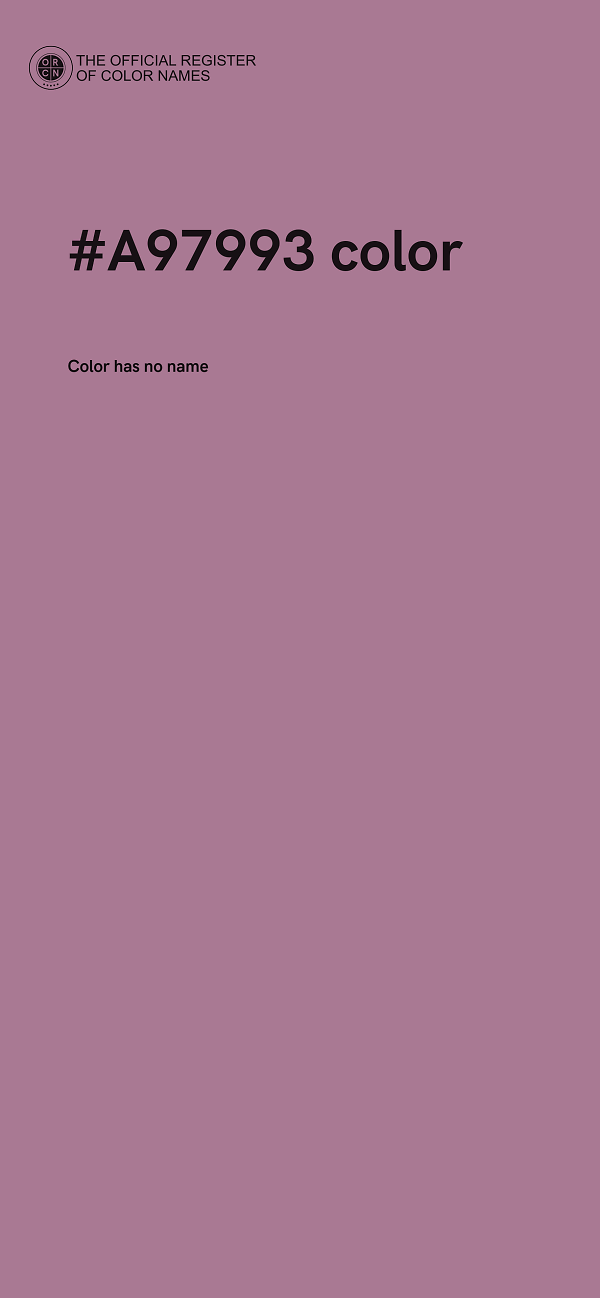 #A97993 color image