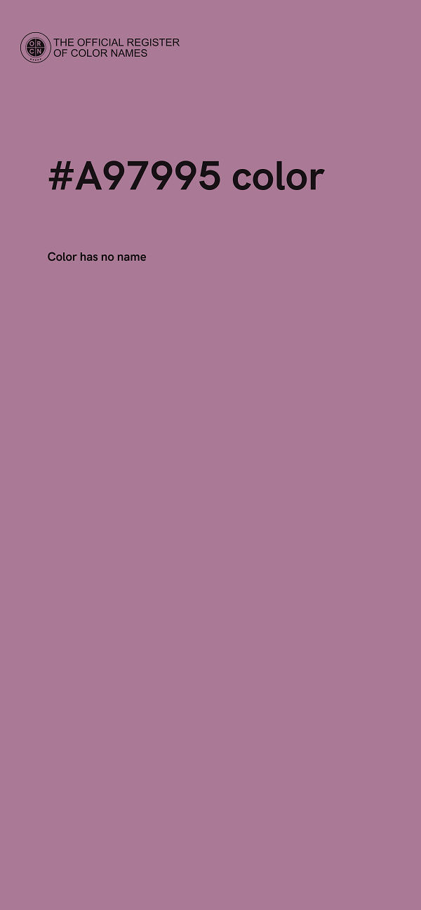 #A97995 color image