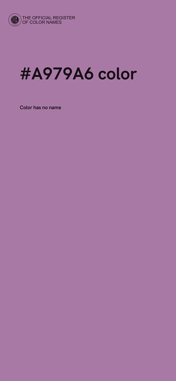 #A979A6 color image