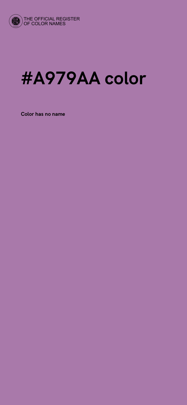 #A979AA color image