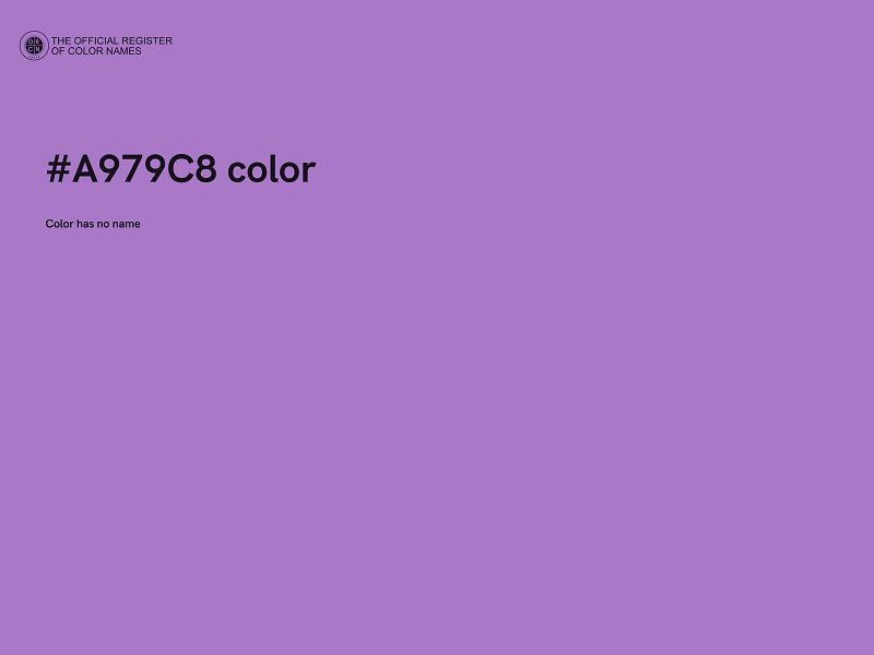 #A979C8 color image