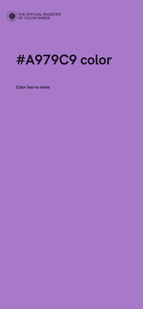 #A979C9 color image