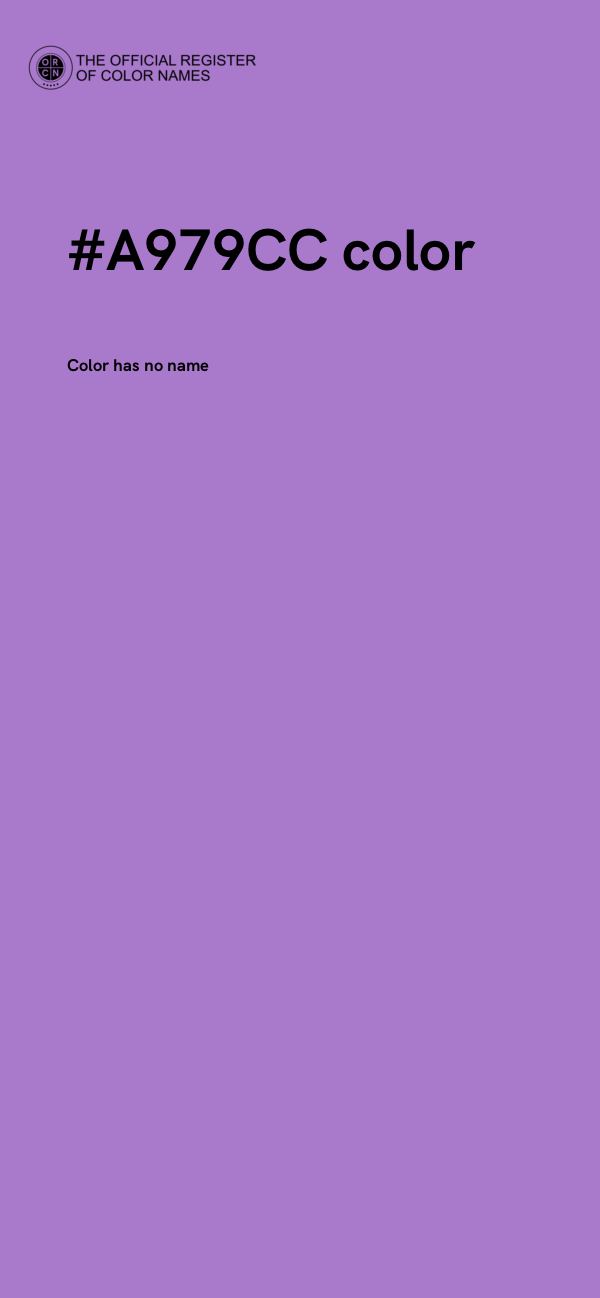 #A979CC color image