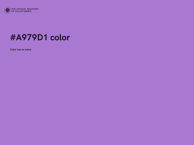 #A979D1 color image