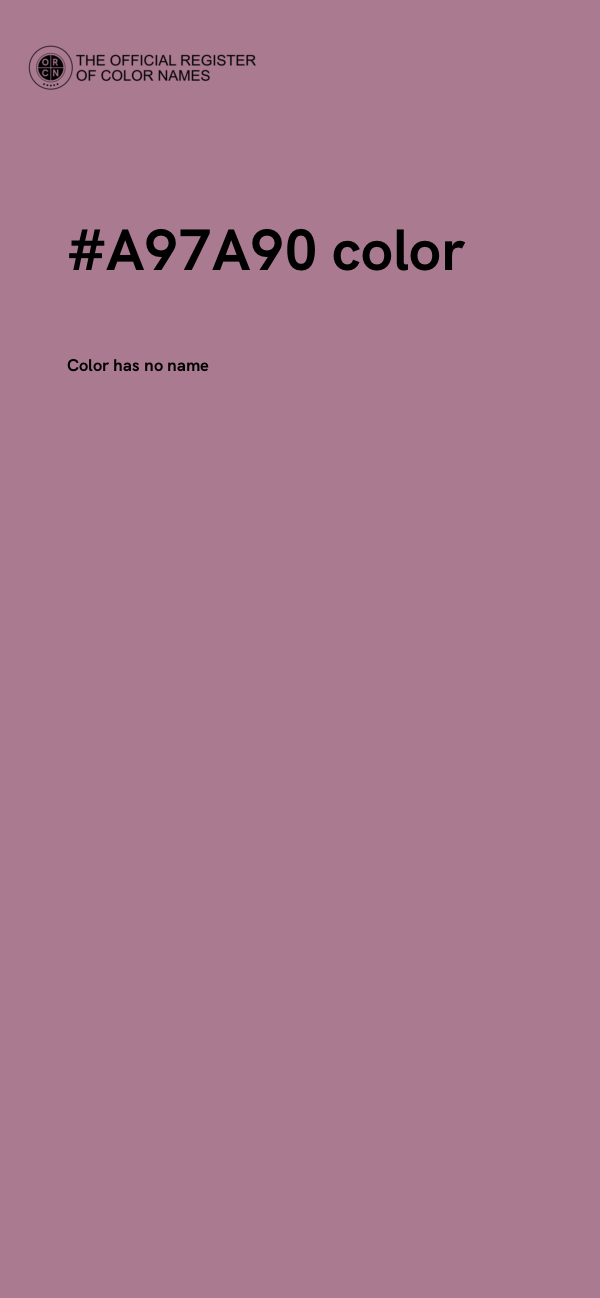 #A97A90 color image