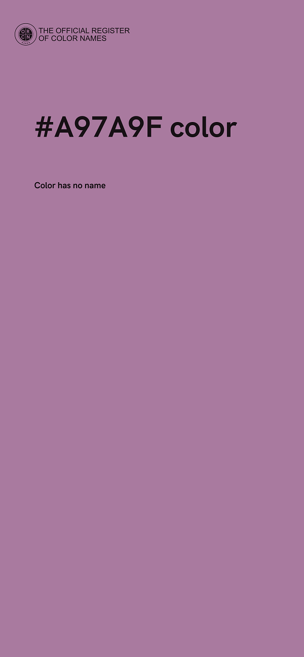 #A97A9F color image