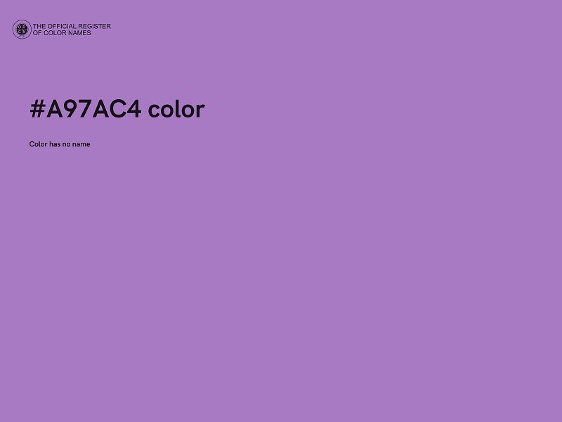 #A97AC4 color image