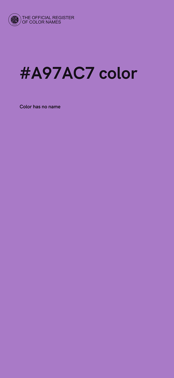 #A97AC7 color image