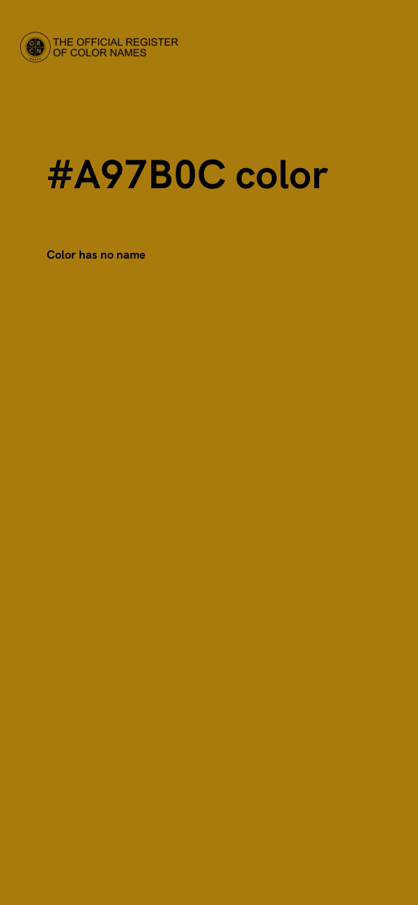 #A97B0C color image