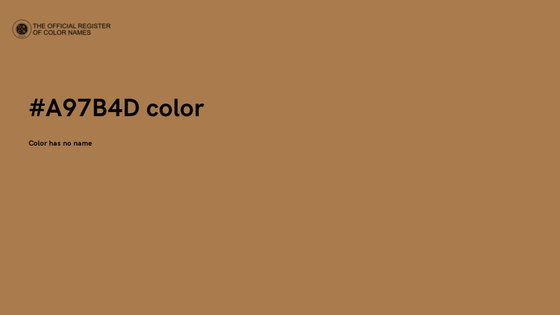 #A97B4D color image