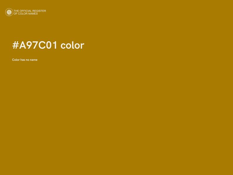 #A97C01 color image