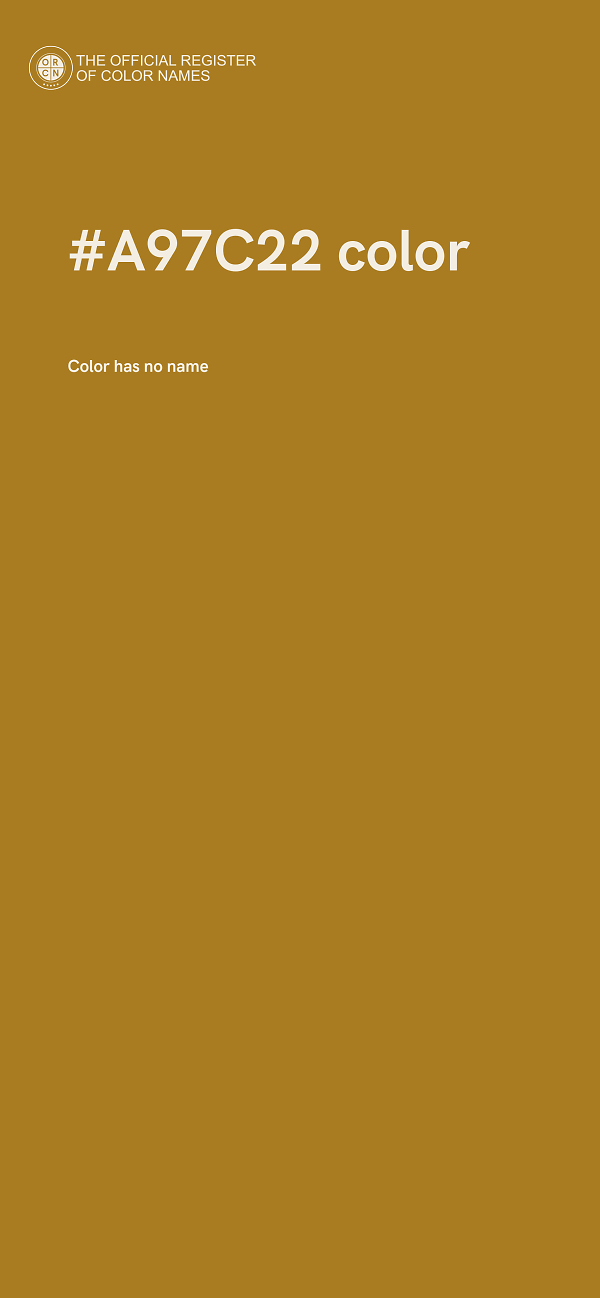 #A97C22 color image
