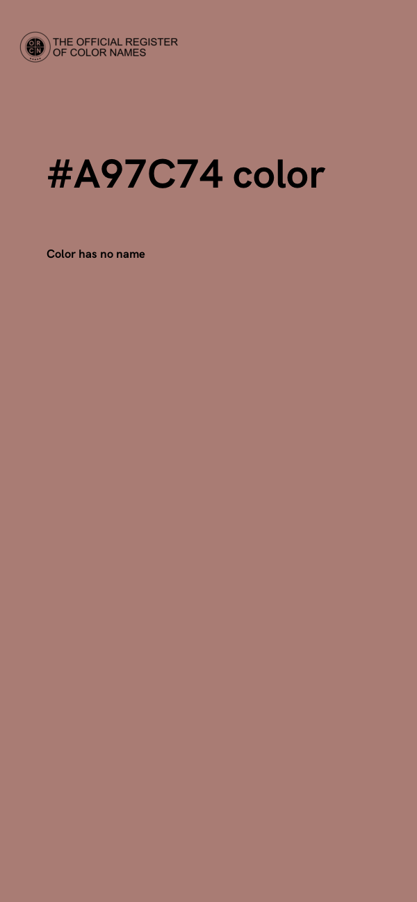 #A97C74 color image