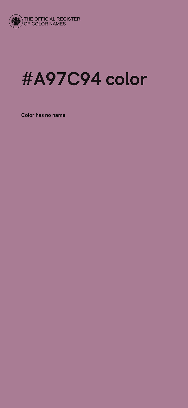 #A97C94 color image