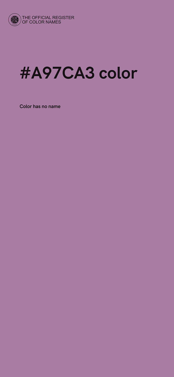 #A97CA3 color image