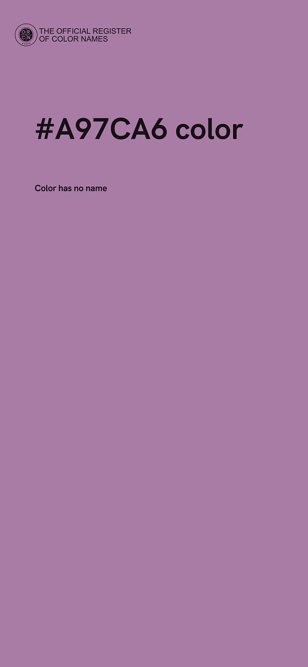 #A97CA6 color image