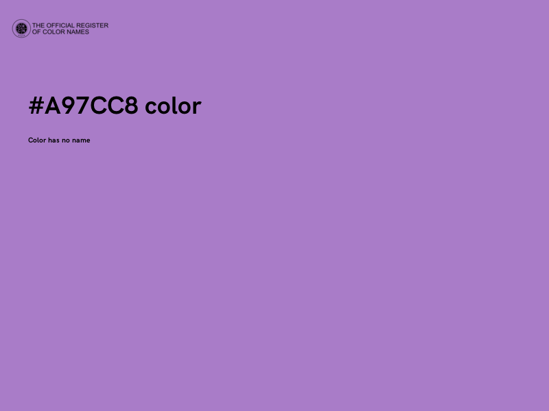 #A97CC8 color image