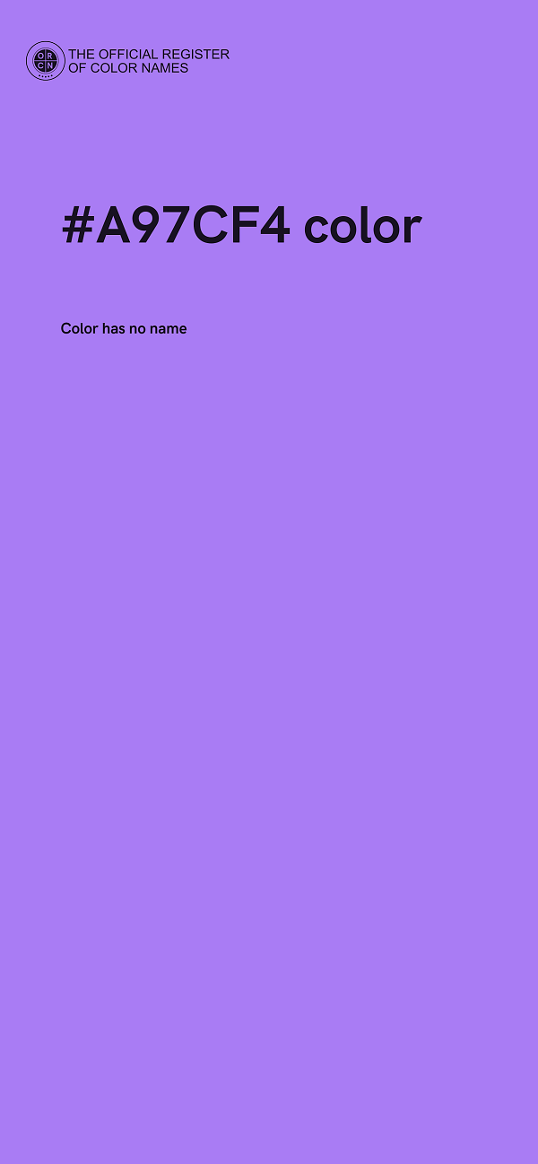 #A97CF4 color image