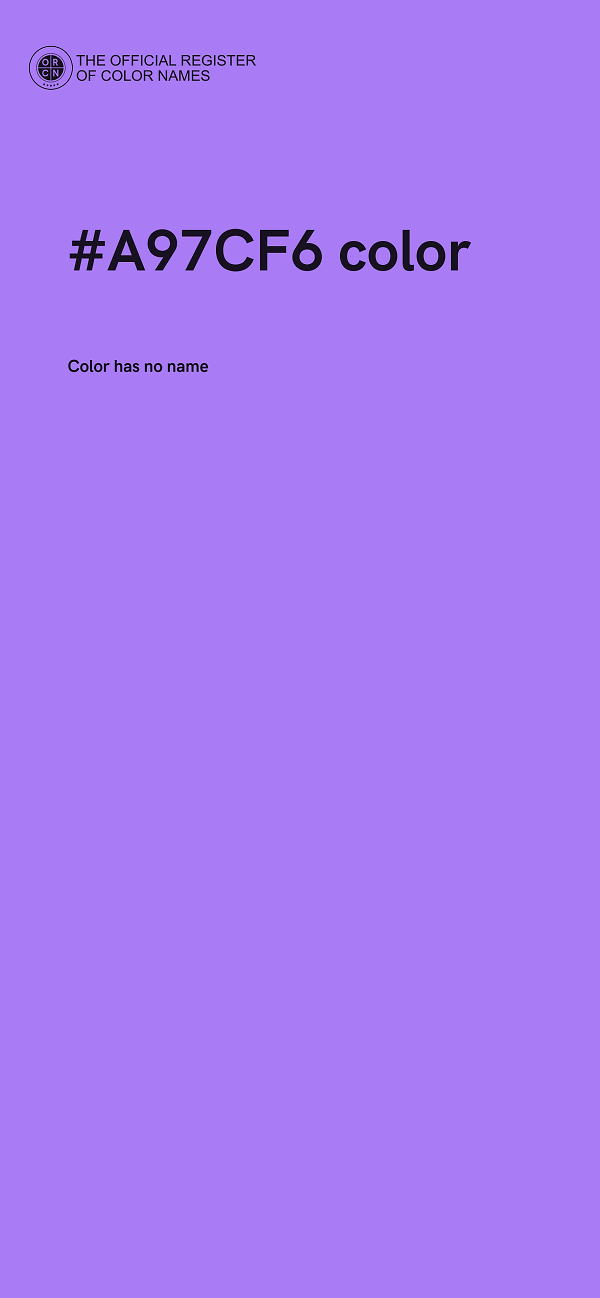 #A97CF6 color image