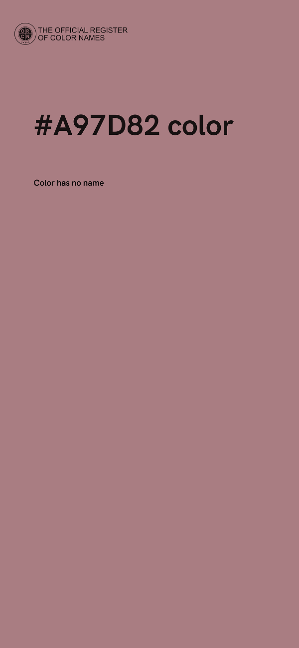 #A97D82 color image