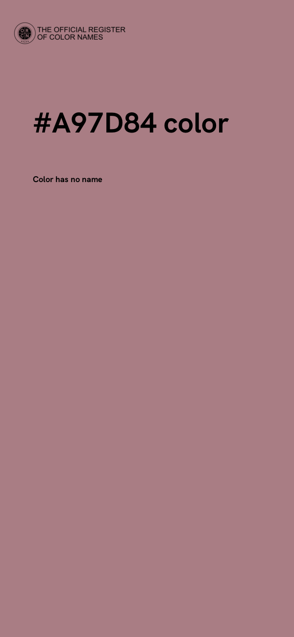 #A97D84 color image