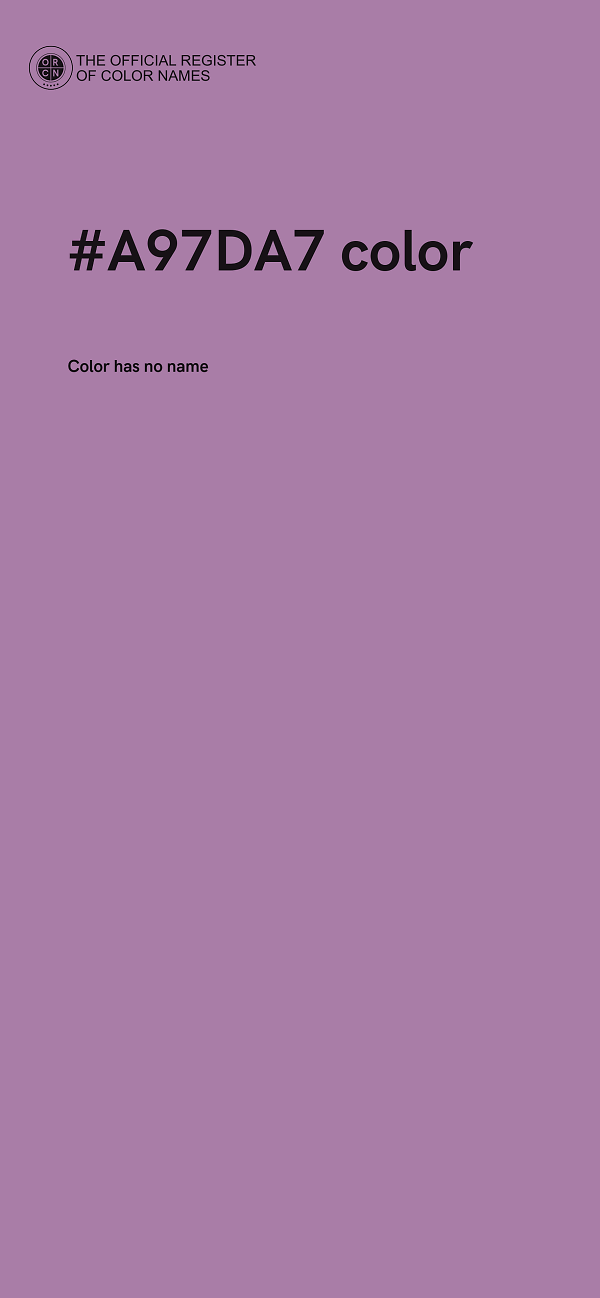 #A97DA7 color image