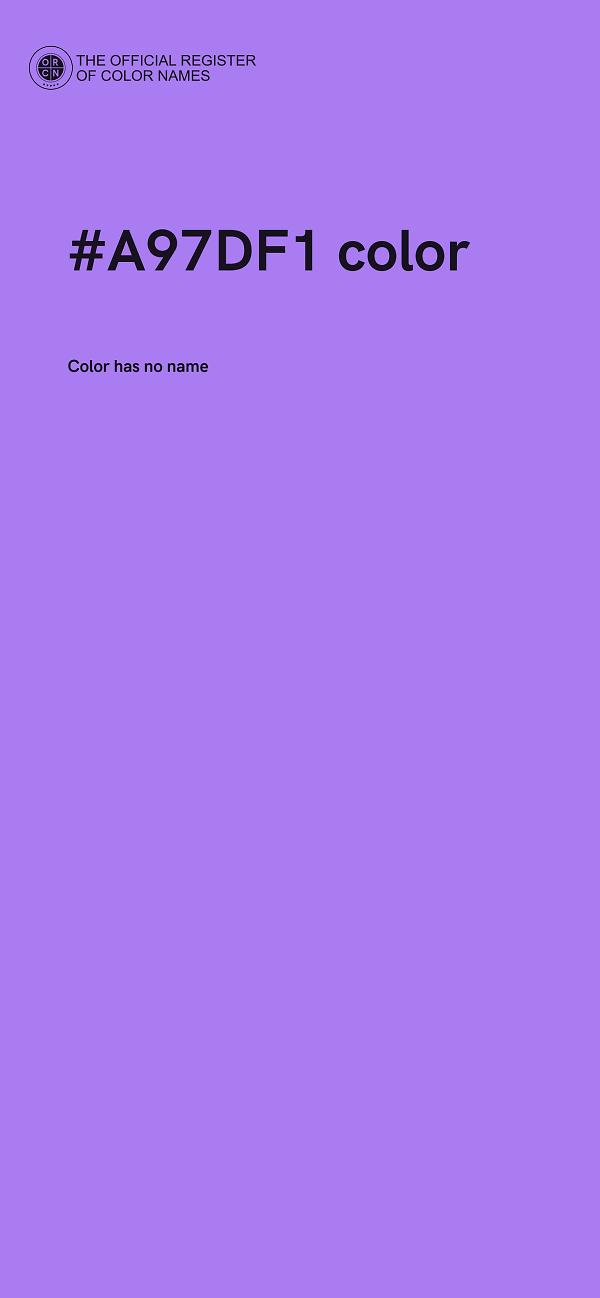 #A97DF1 color image