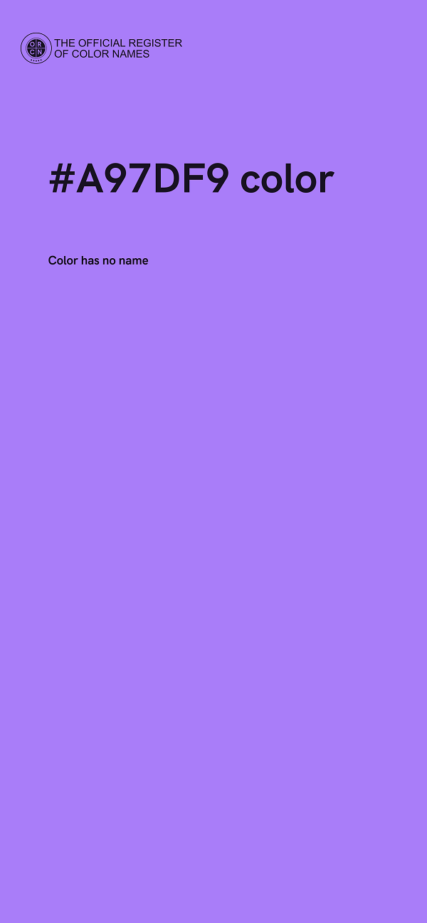#A97DF9 color image