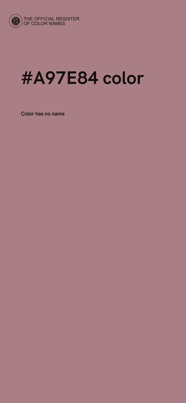 #A97E84 color image