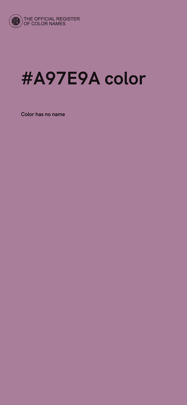 #A97E9A color image