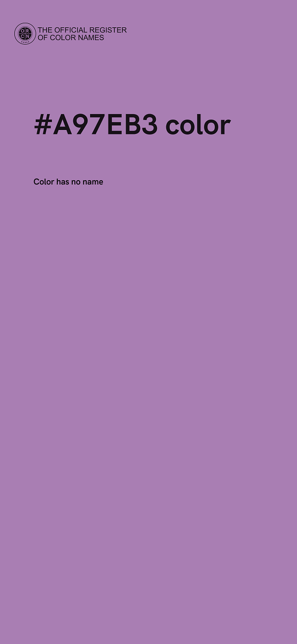 #A97EB3 color image